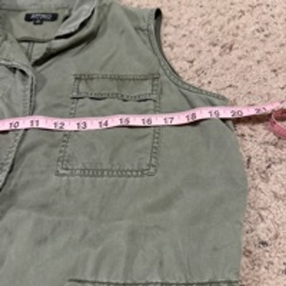 Women's Buffalo David Bitton Green Sleeveless Jacket Size S - Picture 3 of 9